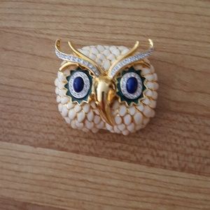 Kenneth J Lane Owl Pin